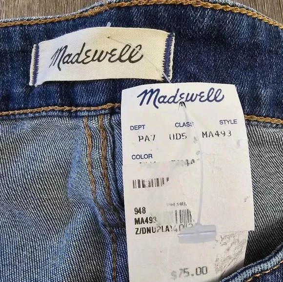 Madewell High Rise Jeans - Dark Blue - Picture 3 of 8